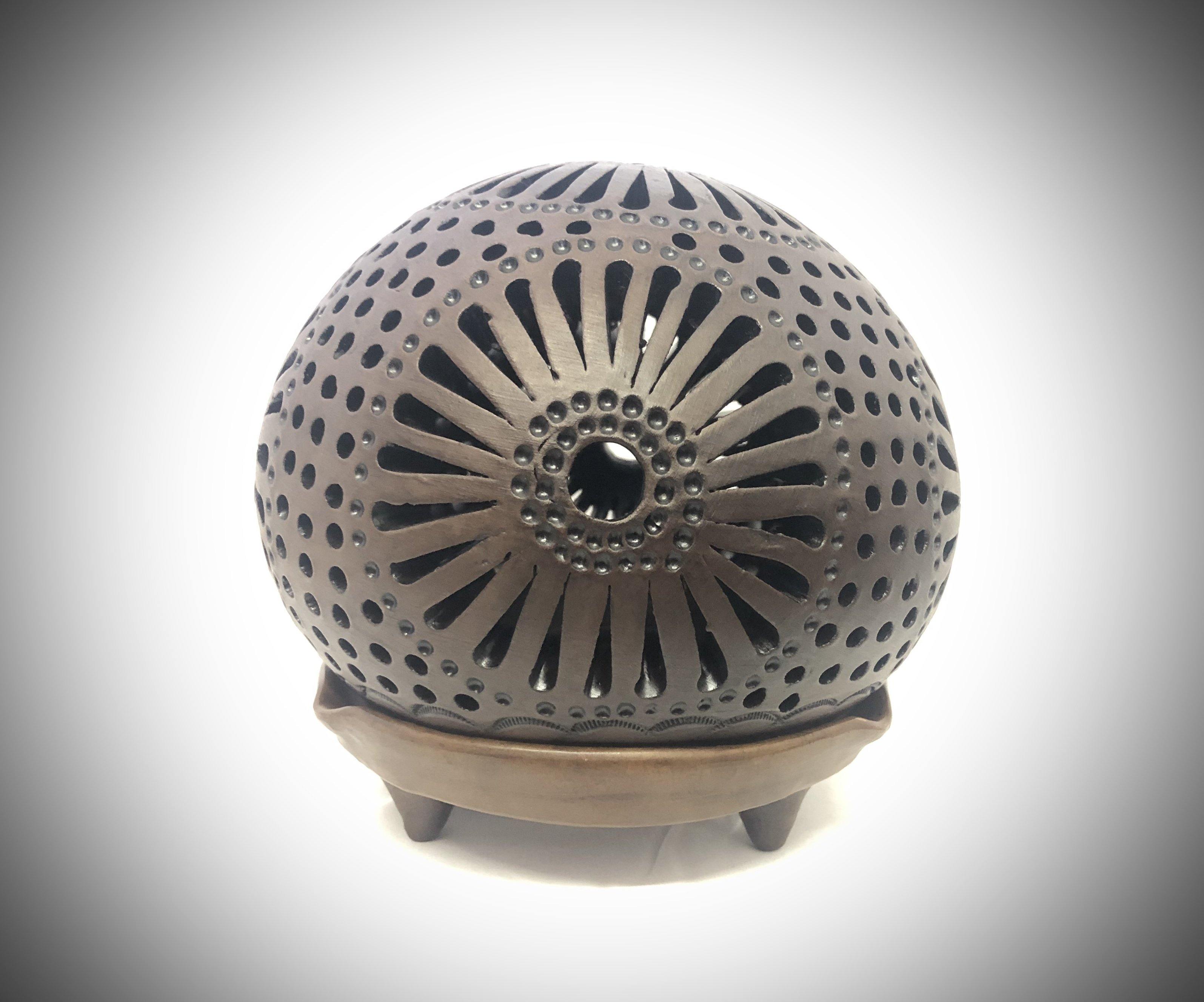 Handmade Sphere Lantern w/ Plate - HomageMade 