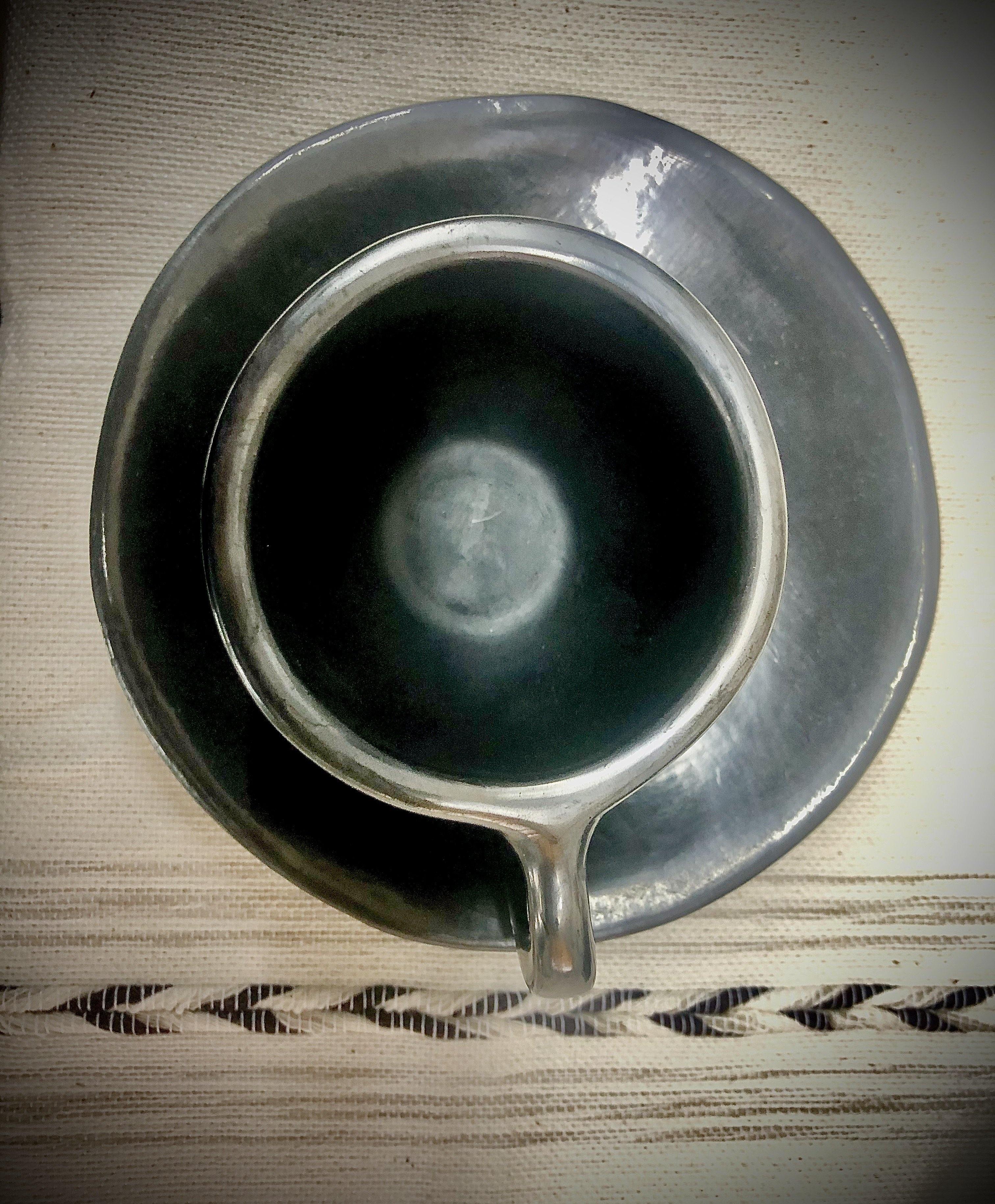 Barro Negro “Floral” Espresso Mug w/ Saucer - HomageMade 